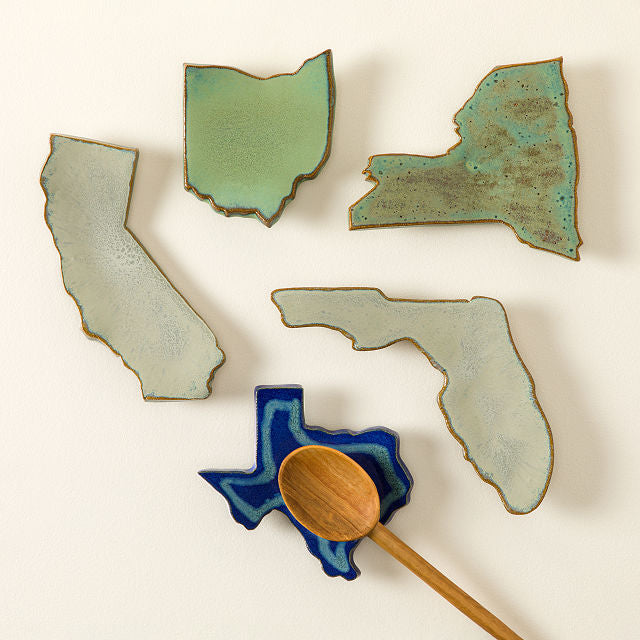 Handmade State Shaped Spoon Rest - gallery image 3