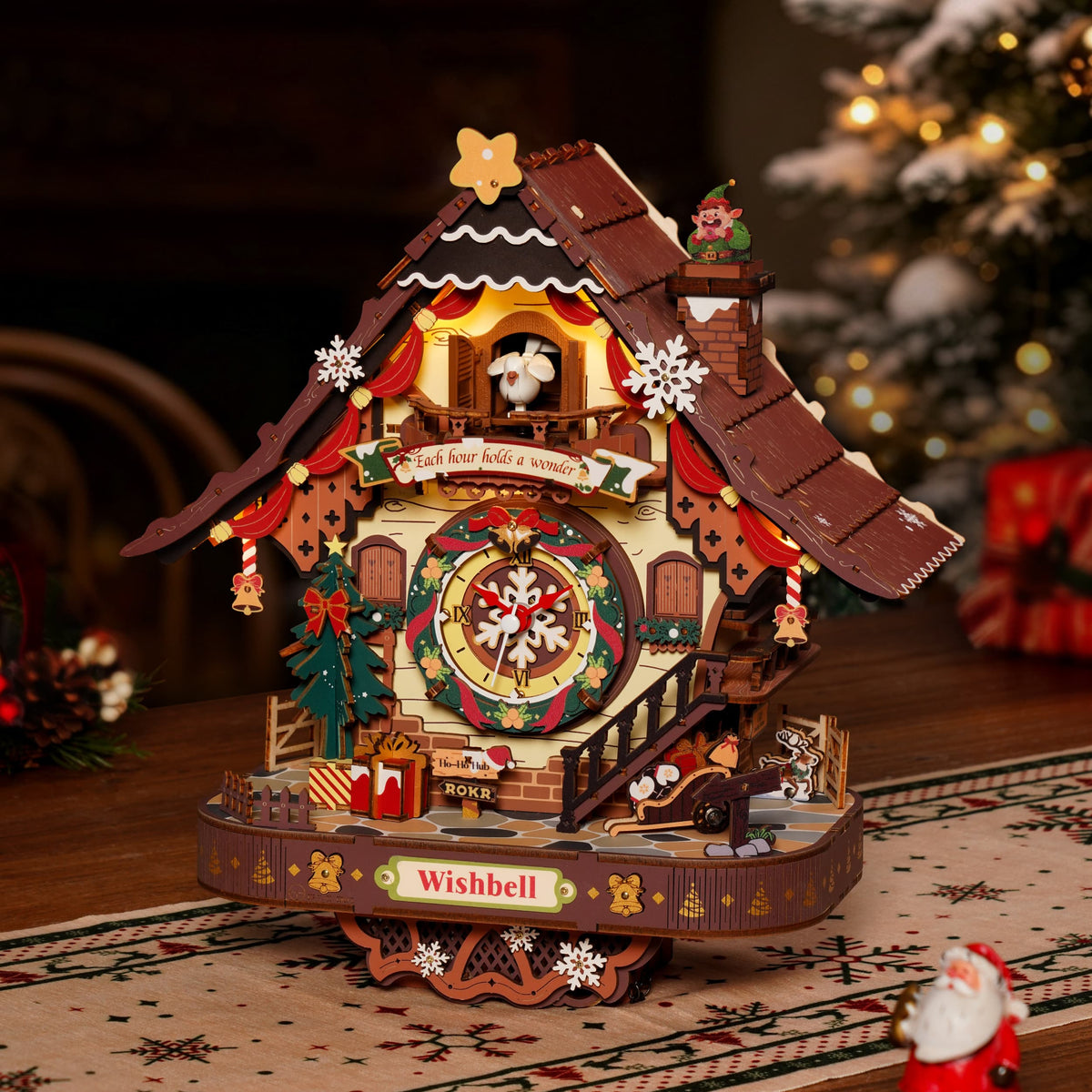 ROKR Christmas Cuckoo Clock LCB01 Kit - gallery image 3