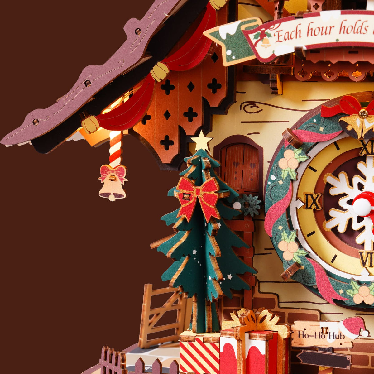 ROKR Christmas Cuckoo Clock LCB01 Kit - gallery image 8